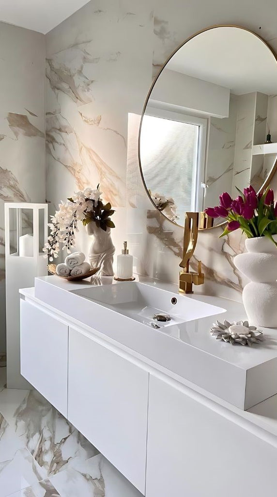 Round Mirrors: The Perfect Accent Piece for Your Bathroom Makeover